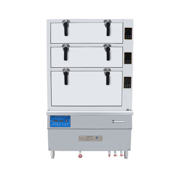 Dr. Zao electromagnetic three-door seafood steamer, frequency conversion intelligent steamer steamer, hotel commercial kitchen equipment