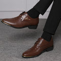 Spring new arrival: plus-size men's leather dress shoes - business formal, lace-up casual shoes - dropshipping available