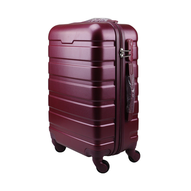 Cross-border  ABS material boarding case gift travel password box strong waterproof universal wheel trolley case color scheme