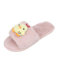 Cute cartoon girl's fuzzy slippers - new autumn 2024 collection, korean style fashion, student casual cotton slippers
