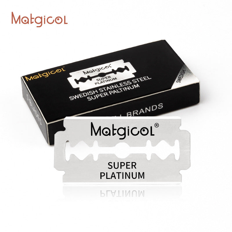 Matgicol stainless steel double edge blades men's manual razor blades 100 pieces boxed razor blades wholesale