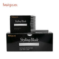Matgicol black box 10-piece hair cutting blade set - professional barber shop hairdressing blades, single-sided stainless steel, wholesale