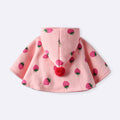 Children's outwearfall and winter baby cloak baby outing quilt girl shawl kids bath towel cloak flower printing