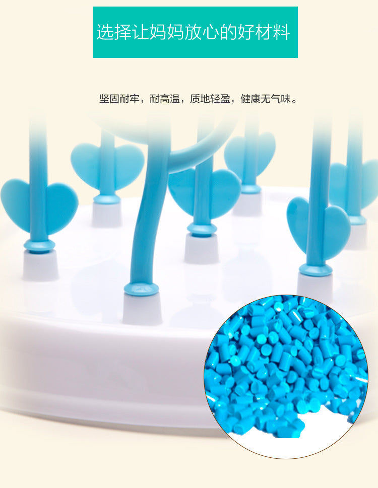 English box, baby tree bottle drying rack, infant bottle drain rack, removable bottle rack