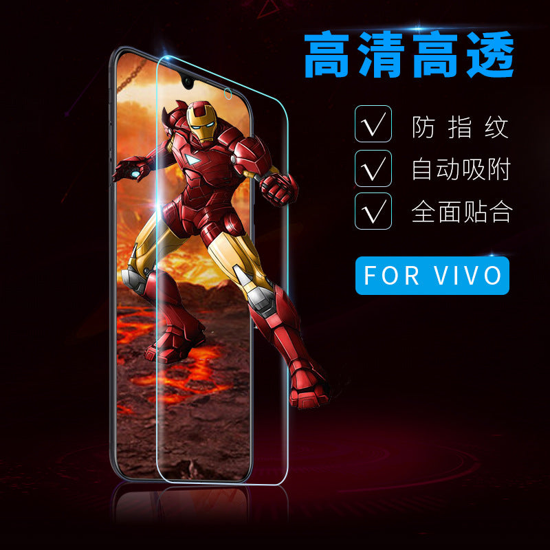 Suitable for xiaomi 6x half-screen tempered glass mobile phone film redmi note6 anti-scratch protective film explosion-proof screen saver