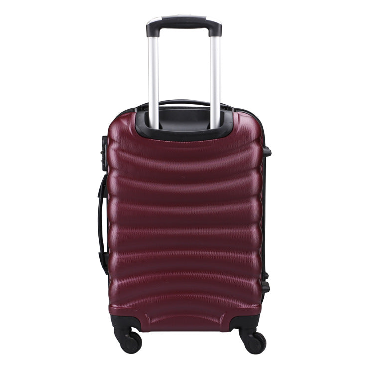 Cross-border ABS material business boarding case, gift-giving travel password box, strong waterproof universal wheel trolley case wholesale