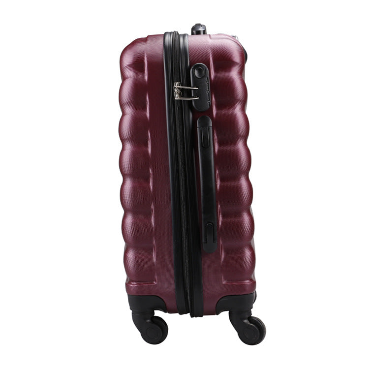 Cross-border ABS material business boarding case, gift-giving travel password box, strong waterproof universal wheel trolley case wholesale