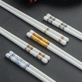 Luxury ceramic chopsticks gift set - high-temperature resistant, non-slip chopsticks for home use - tableware gift set - factory wholesale