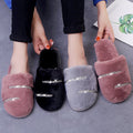 2024 winter new women's cotton slippers, home couple cotton slippers, indoor faux rabbit fur slippers, full coverage cotton slippers - direct from the manufacturer