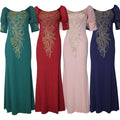 supply of women's clothing, african clothing, plus size clothing,  puff sleeves, hot diamond beads, one-line collar silmdress