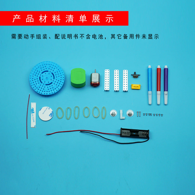 DIY graffiti robot science small hand work material package stem maker education children educational toys wholesale