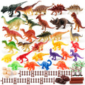 Dinosaur toy tyrannosaurus rex model set, plastic 4-piece animal set, ages 5+, little dinosaur for boys, children's educational toy
