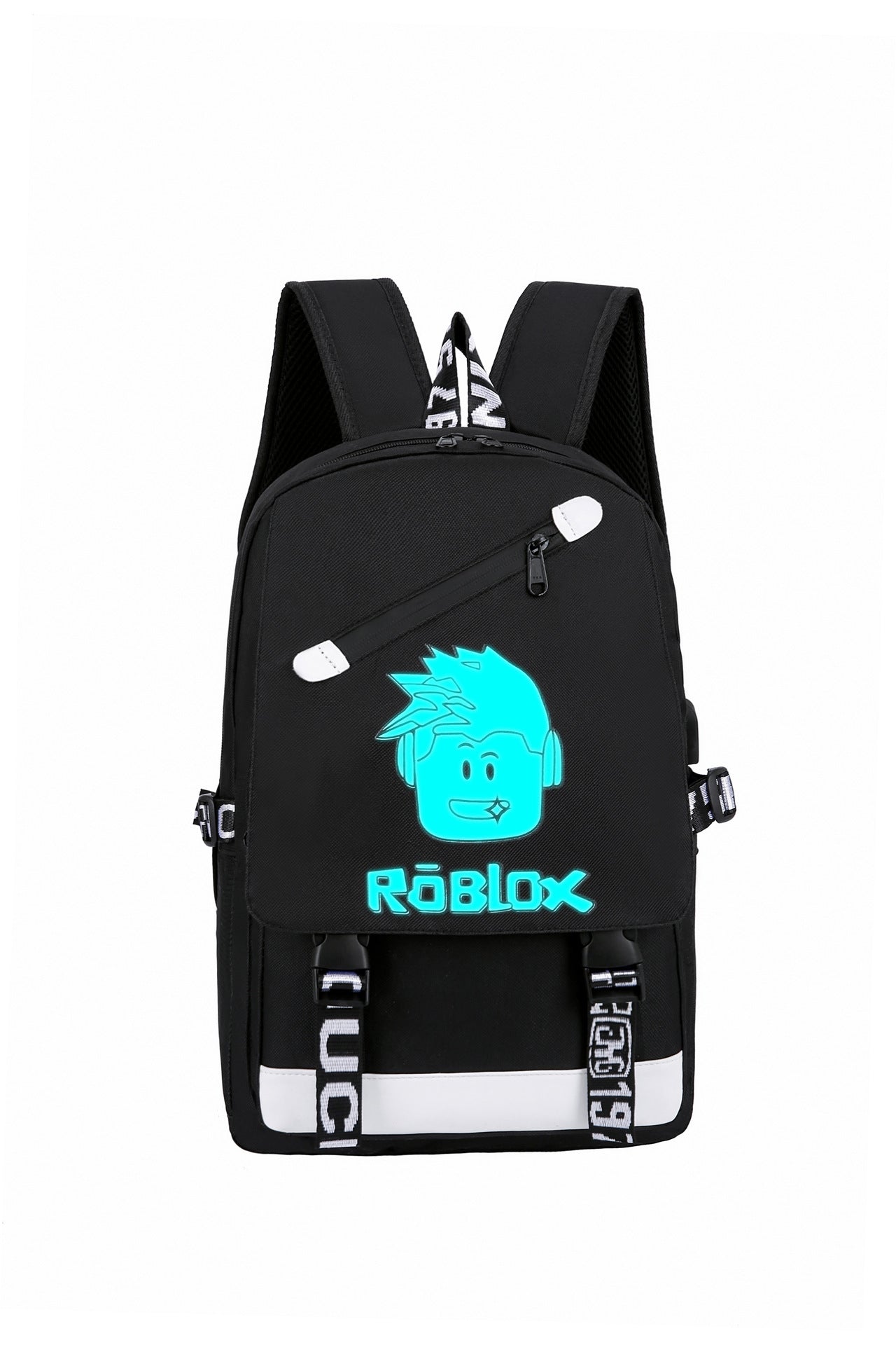 Cross-border luminous backpack, new Korean version of large-capacity USB charging bag, travel outdoor leisure student backpack