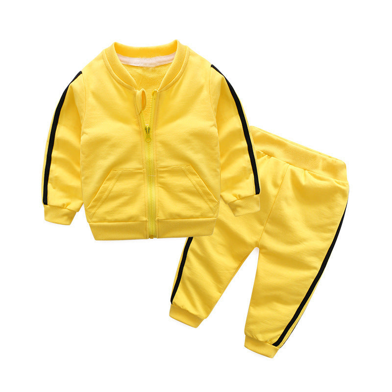 Factory direct wholesale: spring sportswear sets for boys and girls - kids' hoodies, loose-fit two-piece outfits