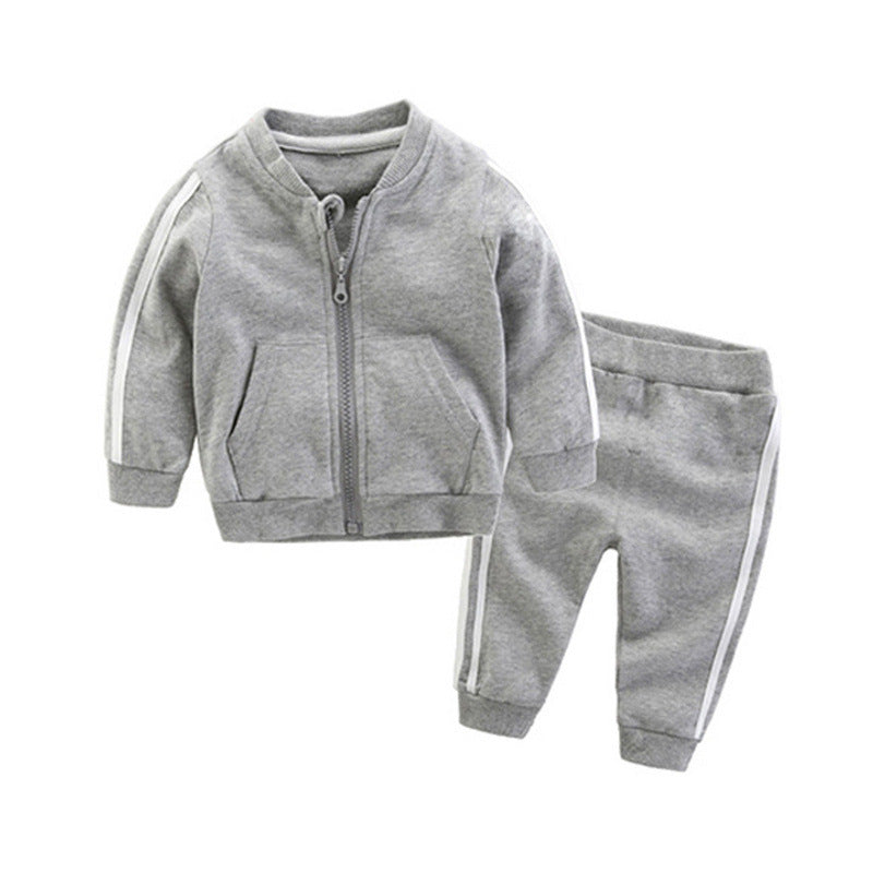 Factory direct wholesale: spring sportswear sets for boys and girls - kids' hoodies, loose-fit two-piece outfits