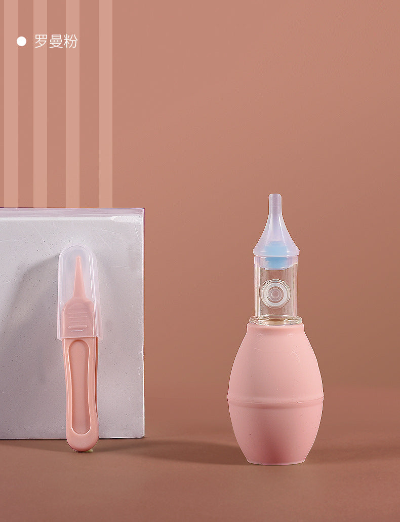 Bao hui baby nasal aspirator - gentle nose cleaner for babies, relieves nasal congestion, anti-backflow design, manual pump action