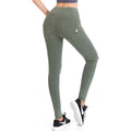 New women's high-waisted denim yoga leggings - peach lift workout pants for a beautiful butt and fitness
