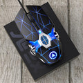 Silver carved kisame e-sports mechanical mouse - wired, silent gaming usb computer mouse - cross-border amazon private label wholesale