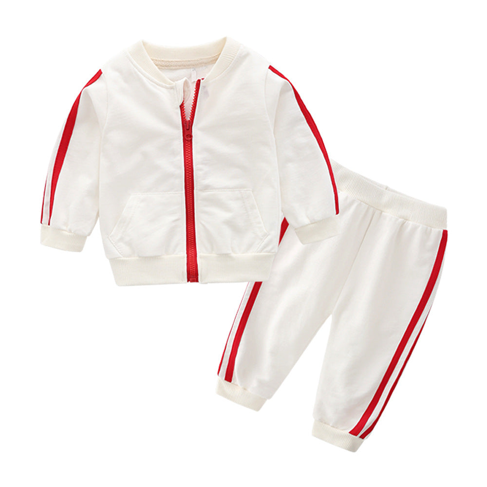 Factory direct wholesale: spring sportswear sets for boys and girls - kids' hoodies, loose-fit two-piece outfits