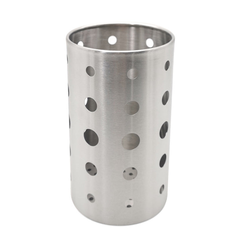 304 stainless steel chopstick barrel thickened creative drain chopstick barrel round chopstick cage suit chopstick holder tableware