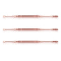 Stainless steel double-ended earwax removal tool with flexible massage tip - ear cleaning kit