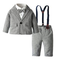 Factory direct children's autumn/winter boys' suit three-piece set, boy's flower boy outfit, british style wholesale