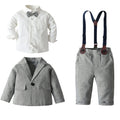 Factory direct children's autumn/winter boys' suit three-piece set, boy's flower boy outfit, british style wholesale