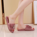 Furry slippers women's fashion outwear 2024new arrivalk-style women's shoes flatspopular same style open toe slippers women