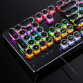 Silver sculpt summoner true mechanical keyboard - hot-swappable, gaming blue switch, esports punk style, wired usb - amazon wholesale
