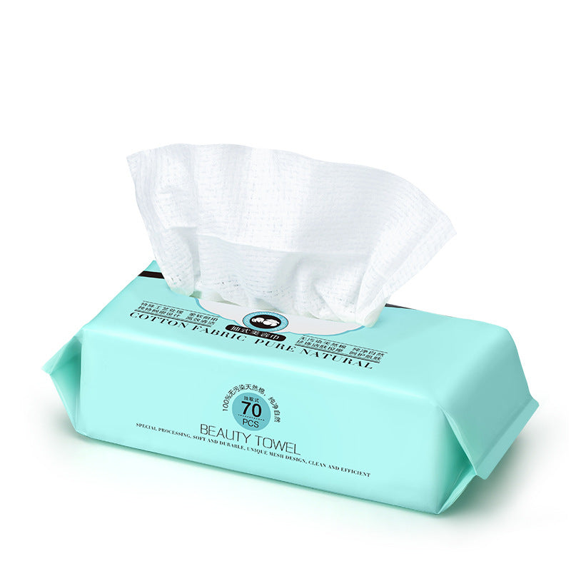 Keqi disposable face towel removable facial cleansing towel makeup remover wipes thickened makeup remover towel cotton soft towel wholesale