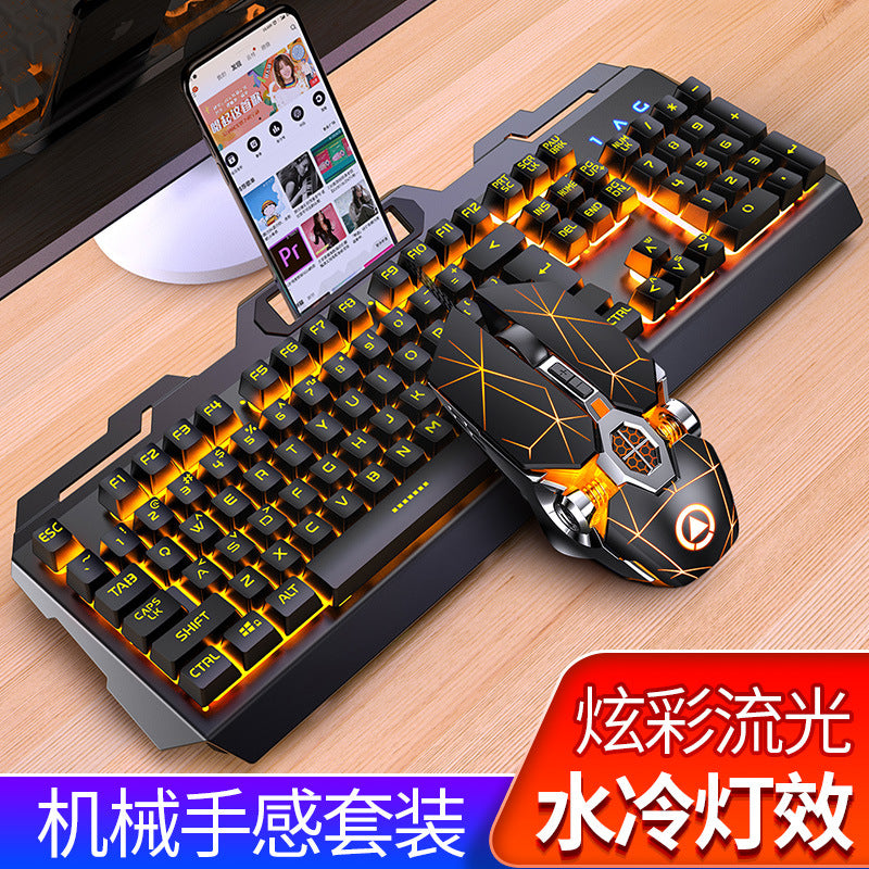 Silver sculpt gaming keyboard, mouse, and headset 3-piece set - mechanical feel keyboard and mouse combo - amazon private label wholesale