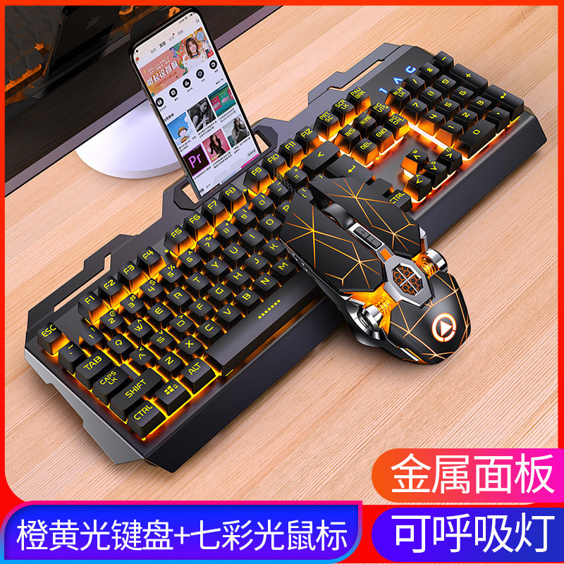 Silver sculpt gaming keyboard, mouse, and headset 3-piece set - mechanical feel keyboard and mouse combo - amazon private label wholesale