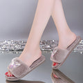 2024 cute star transparent cotton slippers warm one-strap indoor home slippers autumn and winter parent-child cotton slippers wholesale