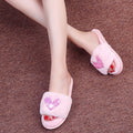 2024 autumn/winter fuzzy slippers for women - cute heart-shaped fuzzy outdoor slides, fresh & chic flat one-strap slides, trendy ins style