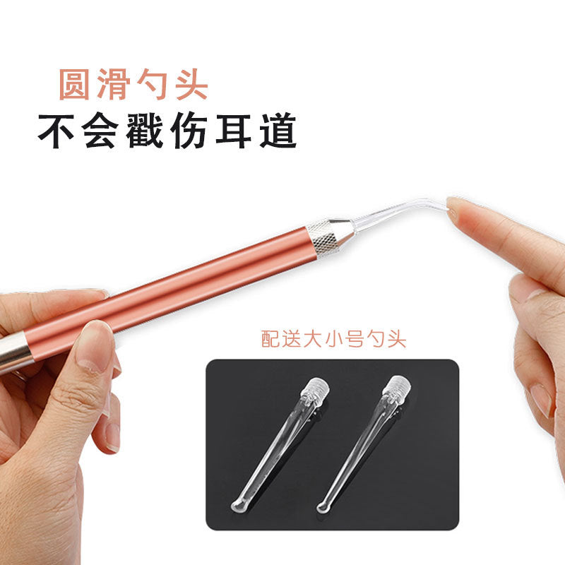 Manufacturer's children's luminous ear scoop ear picking tool visual ear scoop luminous earwax tweezers suit