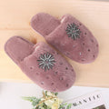 Autumn winter indoor and outdoor home rhinestone women's cotton slippers baotou new arrival wool slippers home heattechstuffed slippers