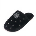 Autumn winter indoor and outdoor home rhinestone women's cotton slippers baotou new arrival wool slippers home heattechstuffed slippers