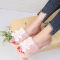 2024 autumn/winter new collection: women's fashionable casual one-strap slippers - plush suede bear design