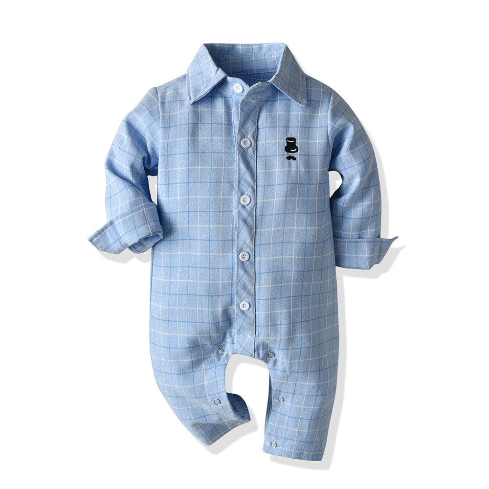 Children's clothing fall and winternew arrivalbaby printing ha yi long sleeves romper one-year-old dress in stockbaby romper