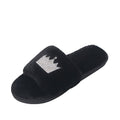 Furry slippers women's fall and winter outwear 2024 new one-line slippers furry shoes k-style crown slippers one-piece dropshipping