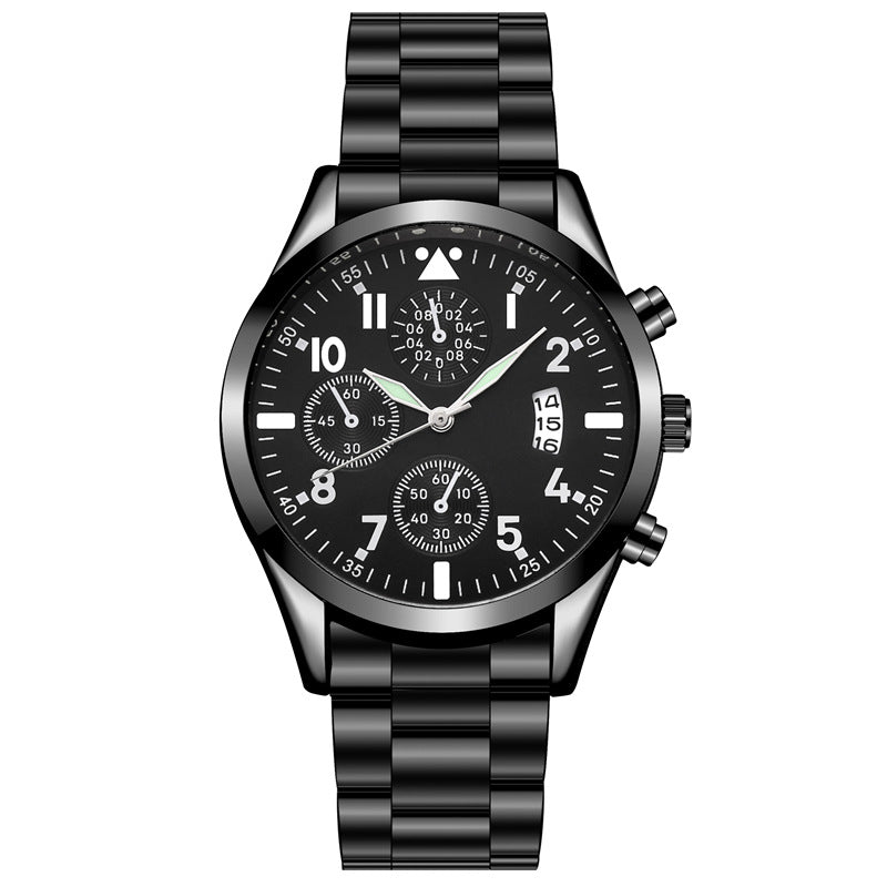 Factory direct aliexpress luminous quartz watch - business casual fashion men's watch with large dial and strap
