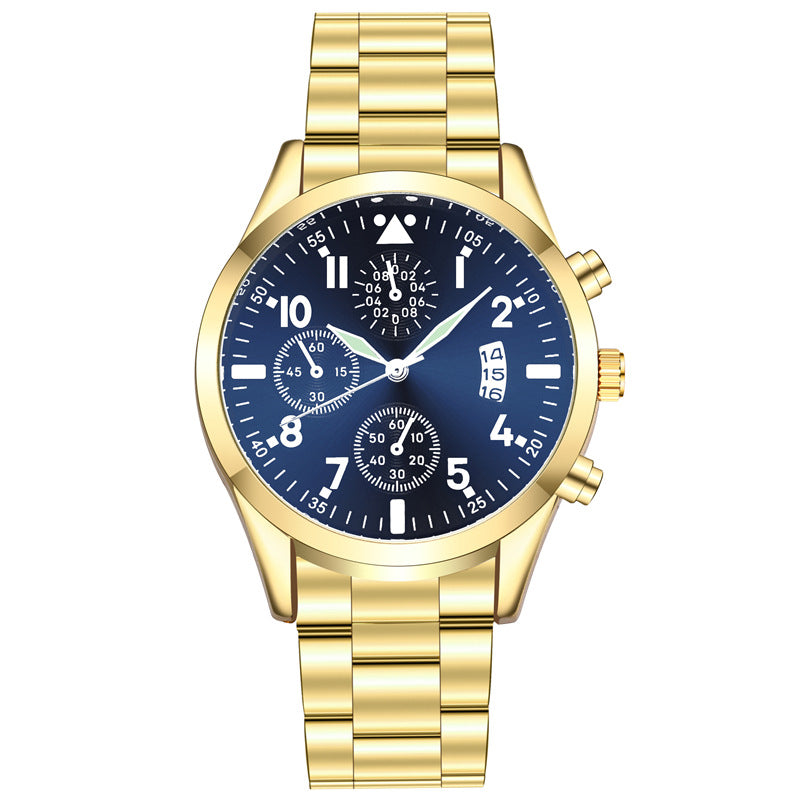 Factory direct aliexpress luminous quartz watch - business casual fashion men's watch with large dial and strap