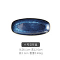 Large kiln-turned ceramic fish tray, oval sushi plate, western food plate, day-shaped plate, hotel restaurant commercial dish plate, accessible luxury