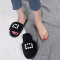 Factory direct new cotton slippers pearl plush slippers women's korean style fuzzy slippers dropshipping available