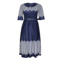 Kayaat cross-border supply export african plus size women's clothing   circle printing dress