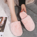 2024 women's winter slippers - warm, indoor, full-coverage, couple's style, fleece-lined, thick-soled, heart-shaped toe, plush slippers for home comfort
