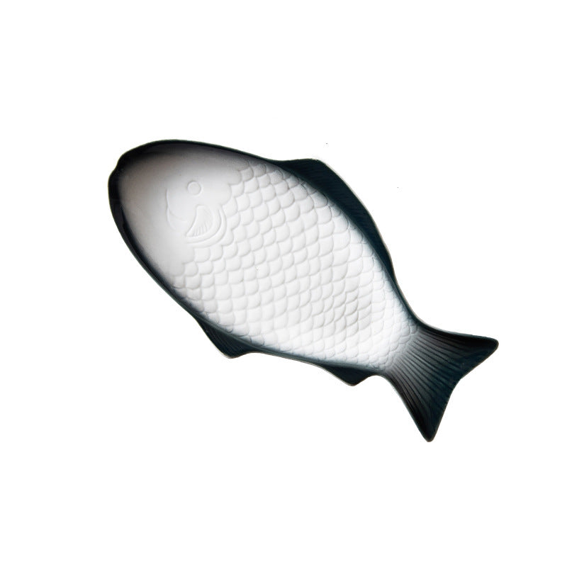 Japanese-style dinner plates, food plates, fish plates, ceramic home use, new creative personalized commercial restaurant popular steamed fish plate