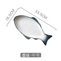 Japanese-style dinner plates, food plates, fish plates, ceramic home use, new creative personalized commercial restaurant popular steamed fish plate