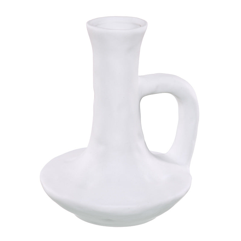 ins Nordic ceramic home ornaments, flower utensils, vases, flower arrangements, living room hydroponic photo props, retro handmade