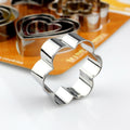 Factory direct stainless steel cookie cutter set - 12 piece heart shaped fondant cake mold christmas baking tools